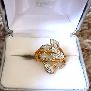 Vintage Gold Leaf Ring